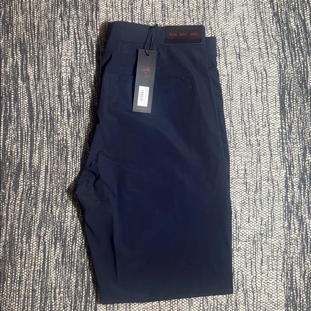 Sun Day Red Endless Stretch Pants Golf 34" x 32" Navy Tailored Fit